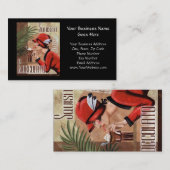 Squisito Cioccolato赤のイタリアンなチョコレート女性 名刺 (正面/裏面)