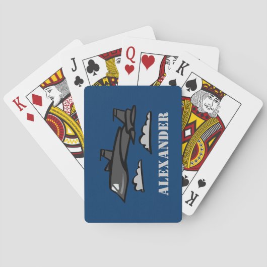 SR71ブラックバードリコン飛んでいる飛行機 トランプ (裏面)