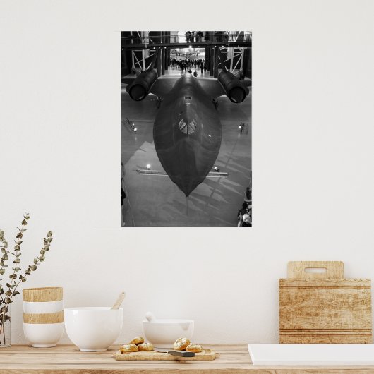 SR71 B&W ポスター (キッチン)