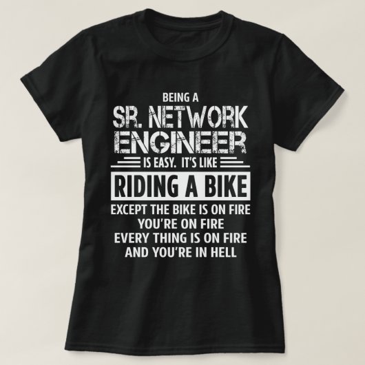 Sr.ネットワークエンジニア Tシャツ (デザイン正面)