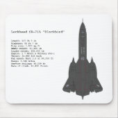 SR-71クロドリのmousepad マウスパッド (正面)