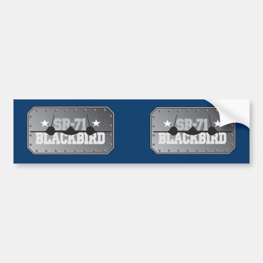 SR-71クロドリ バンパーステッカー (正面)