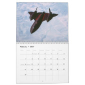 SR-71ブラックバードカレンダー カレンダー (2月 2027)