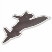 SR-71ブラックバードスパイ飛行機機 シール (正面)