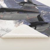 SR-71ブラックバードスパイ飛行機 シェルパブランケット (3/4)