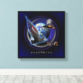 SR-71ブラックバードハイレンジャー キャンバスプリント (インサイチュ (ウッドフロア))