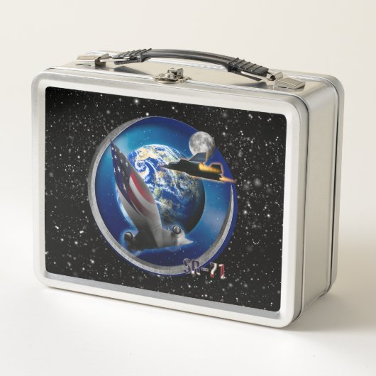 SR-71ブラックバードハイレンジャー メタルランチボックス (正面)