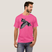 Sr-71ブラックバード飛んでいる Tシャツ (正面フル)