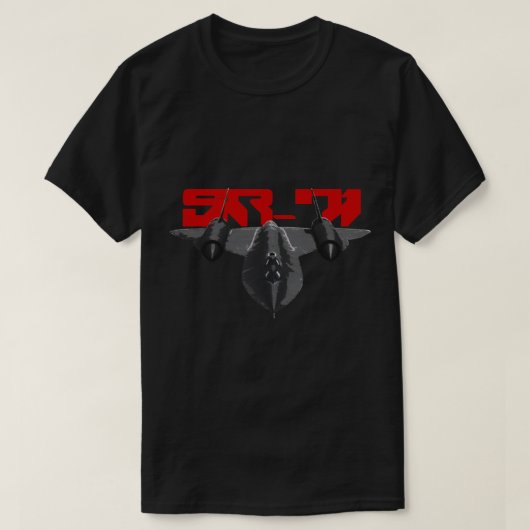 SR-71ブラックバード Tシャツ (デザイン正面)