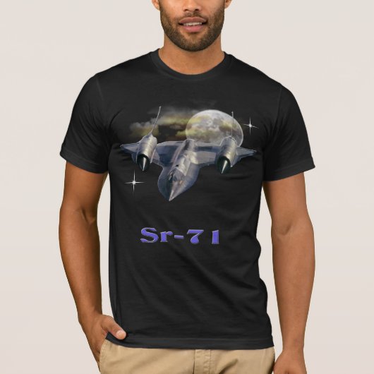 Sr-71軍隊スパイ飛行機Tシャツ Tシャツ (正面)