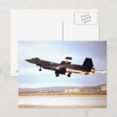 SR 71 Blackbirdはがき ポストカード (正面/裏面)