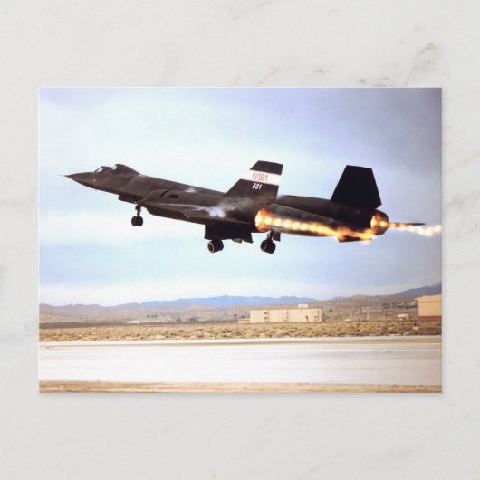 SR 71 Blackbirdはがき ポストカード (正面)