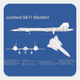 SR-71 Blackbird – 飛行機設計図プランABD スクエアシール