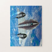 SR-71 BLACKBIRD （11x14インチ） ジグソーパズル (縦)