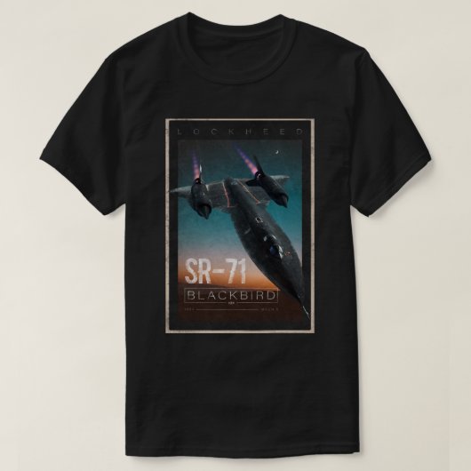 SR-71 Blackbird (2) Tシャツ (デザイン正面)