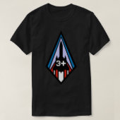 SR-71 Blackbird +3 Pilot Insignia    Tシャツ (デザイン正面)