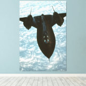 SR-71 BLACKBIRD 40x60 キャンバスプリント (インサイチュ (ウッドフロア))