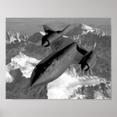 SR-71 Blackbird Flying ポスター (正面)