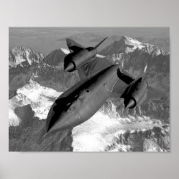 SR-71 Blackbird Flying ポスター
