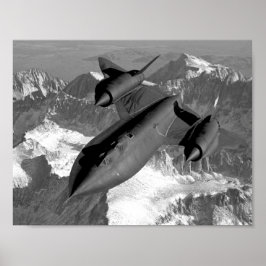 SR-71 Blackbird Flying ポスター