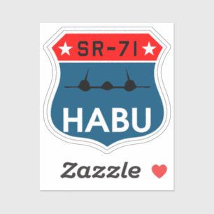 SR-71 Blackbird "Habu"記章シール シール