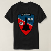 SR-71 Blackbird Habu   Tシャツ (デザイン正面)