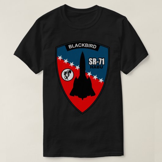 SR-71 Blackbird Habu   Tシャツ (デザイン正面)