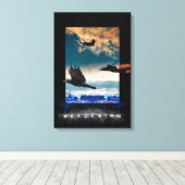 SR-71 Blackbird HIGH RANGERSキャンバス印刷 キャンバスプリント (インサイチュ (ウッドフロア))