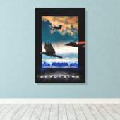 SR-71 Blackbird HIGH RANGERSキャンバス印刷 キャンバスプリント (インサイチュ (ウッドフロア))