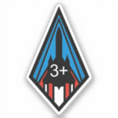 SR-71 Blackbird Mach 3記念Insignia Squa シール (正面)