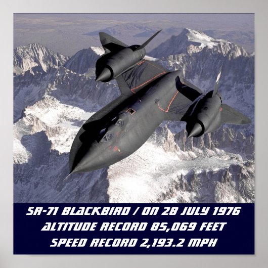 SR-71 Blackbird  POSTER ポスター (正面)