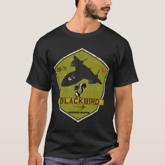 SR-71 Blackbird Skunkworks - Grunge Style    Tシャツ