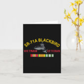 Sr-71a Blackbirdベトナム退役軍人Sr 71 Blackbird A カード (黄色い花)