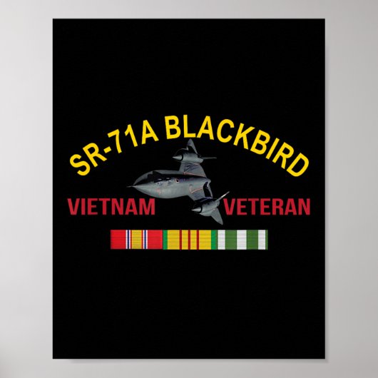 Sr-71a Blackbirdベトナム退役軍人Sr 71 Blackbird A ポスター (正面)