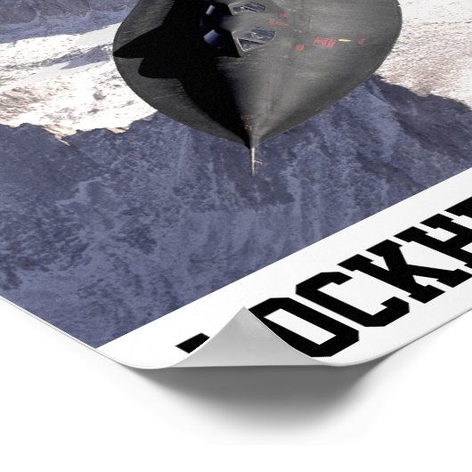 SR-71BlackbirdLockheed：アメリカの筋肉 ポスター (角)