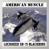 SR-71BlackbirdLockheed：アメリカの筋肉 ポスター (正面)