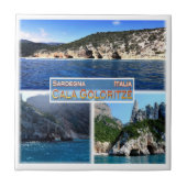 SRD004 NUORO, Baunei, Sardinia，イタリア， タイル (正面)