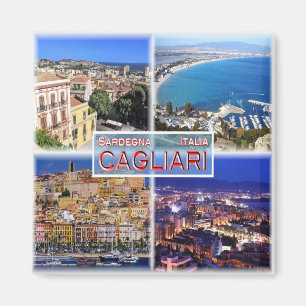 SRD005 CAGLIARI - Sardinia – モザイク – 冷蔵庫 マグネット