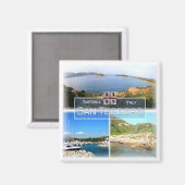 SRD020 SAN TEODORO – モザイク – サルデーニャ – 冷蔵庫 マグネット (正面/裏面)