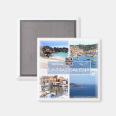 SRD023 LA MADDALENA – モザイク – サルデーニャ – 冷蔵庫 マグネット (正面/裏面)