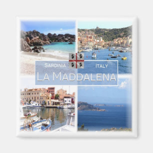 SRD023 LA MADDALENA – モザイク – サルデーニャ – 冷蔵庫 マグネット