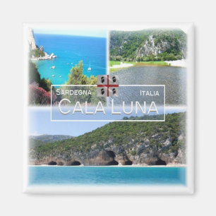 SRD032 CALA LUNA,モザイク,サルデーニャ,冷蔵庫 マグネット