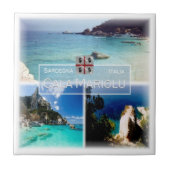 SRD035 CALA MARIOLU，モザイク，サルデーニャ， タイル (正面)