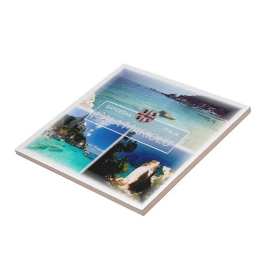 SRD035 CALA MARIOLU，モザイク，サルデーニャ， タイル (側面)