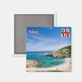 SRD048 SASARI Palmas，サルデーニャ，冷蔵庫 マグネット (正面/裏面)