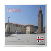 SRD049 CARBONIA, Piazza Roma, Sardinia, タイル (正面)