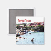 SRD051 PORTO CERVO, Sardinia,イタリア,冷蔵庫 マグネット (正面/裏面)