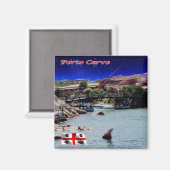 SRD053 PORTO CERVO Sardinia，イタリア，冷蔵庫 マグネット (正面/裏面)