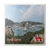 SRD054 PORTO CERVO The Port, Sardinia, タイル (正面)