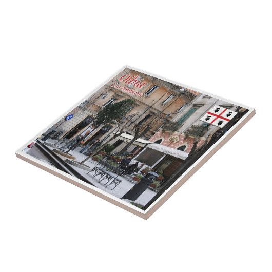 SRD059 OLBIA, Corso Umberto, Sardinia, タイル (側面)